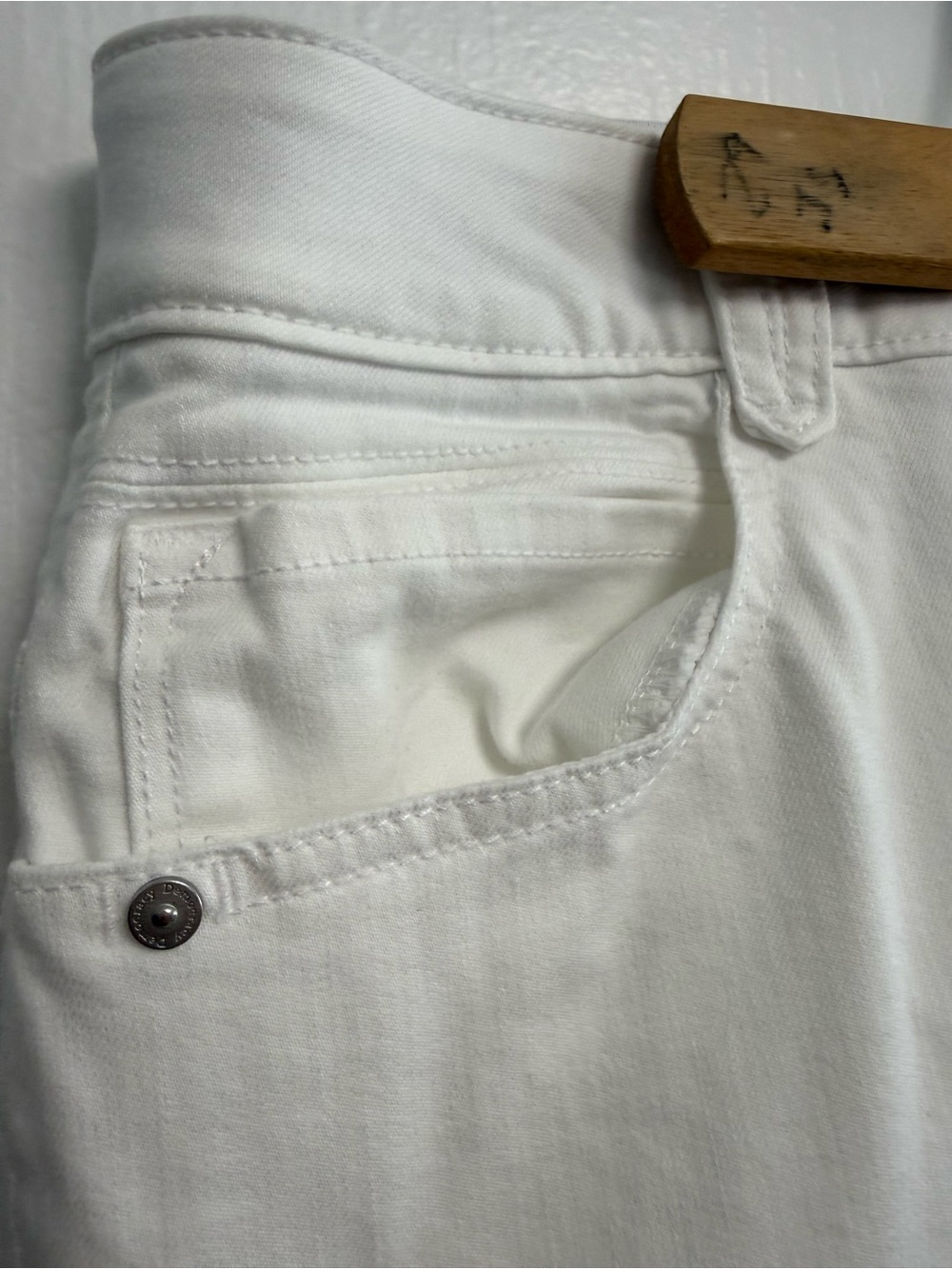 Democracy “Ab”solution White Straight Leg Jeans Stretch - Picture 4 of 8
